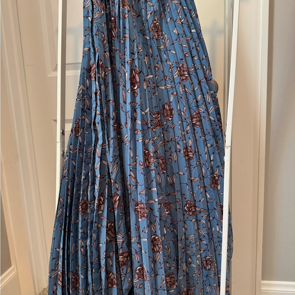 LuLaRoe Floral Maxi Wrap Skirt in Blue and Purple